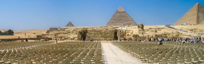 Pyramids next to Cairo