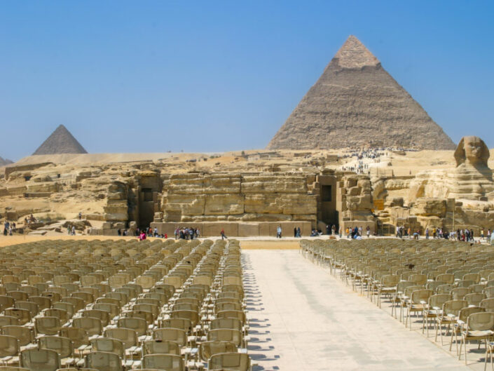 Pyramids next to Cairo